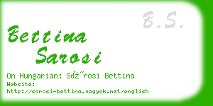 bettina sarosi business card